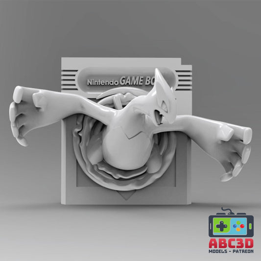 Lugia 3D Printed Nintendo Game Boy Cartridge