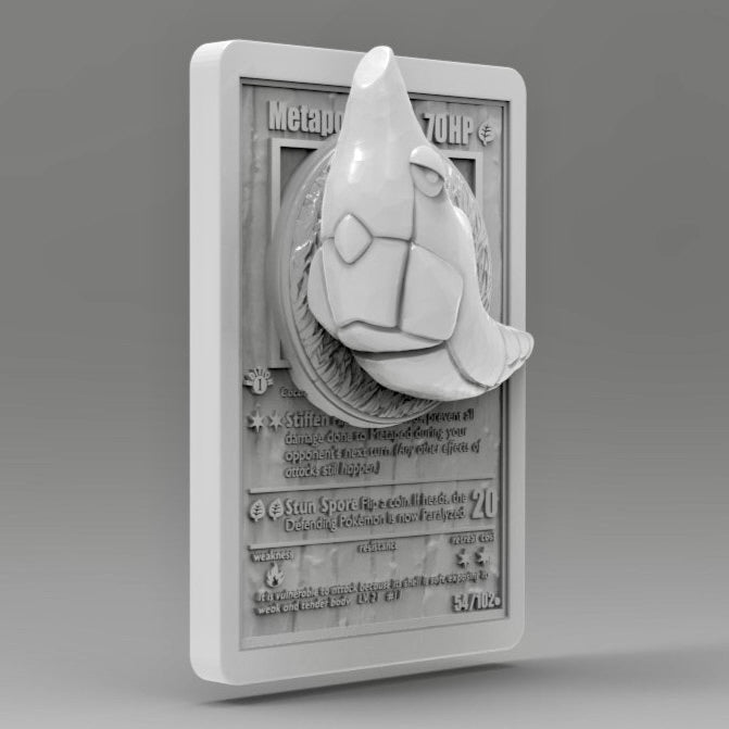 3D Printed Metapod Pokémon Card