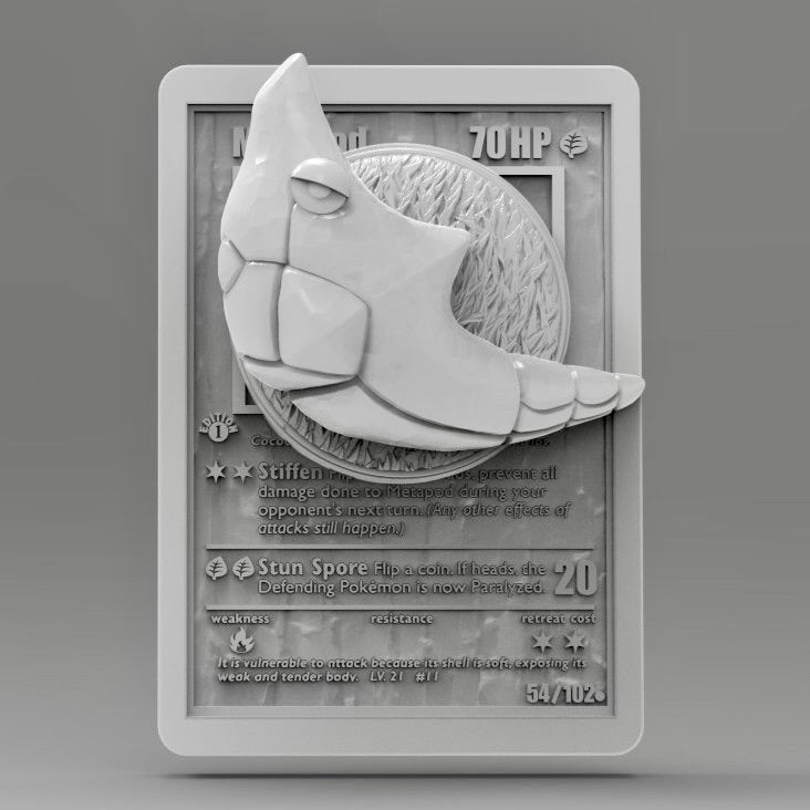 3D Printed Metapod Pokémon Card