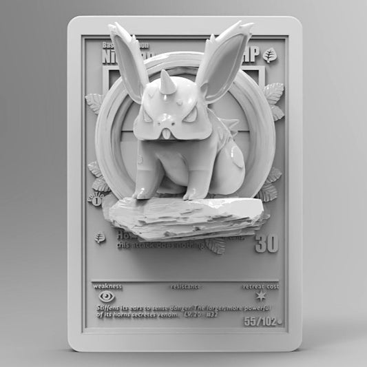 Nidoran ♂ 3D Printed Pokémon Card Miniature