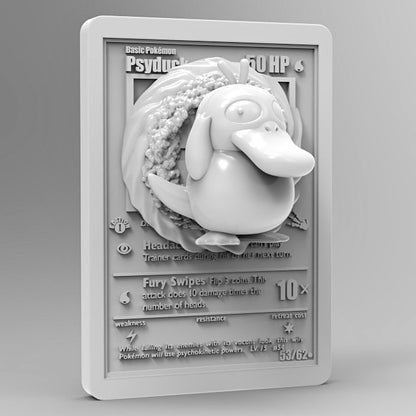 3D Printed Psyduck Pokémon Card