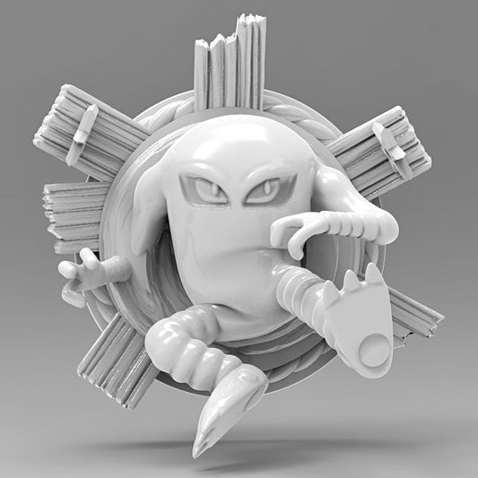 Hitmonlee 3D Printed Pokémon Wall Décor