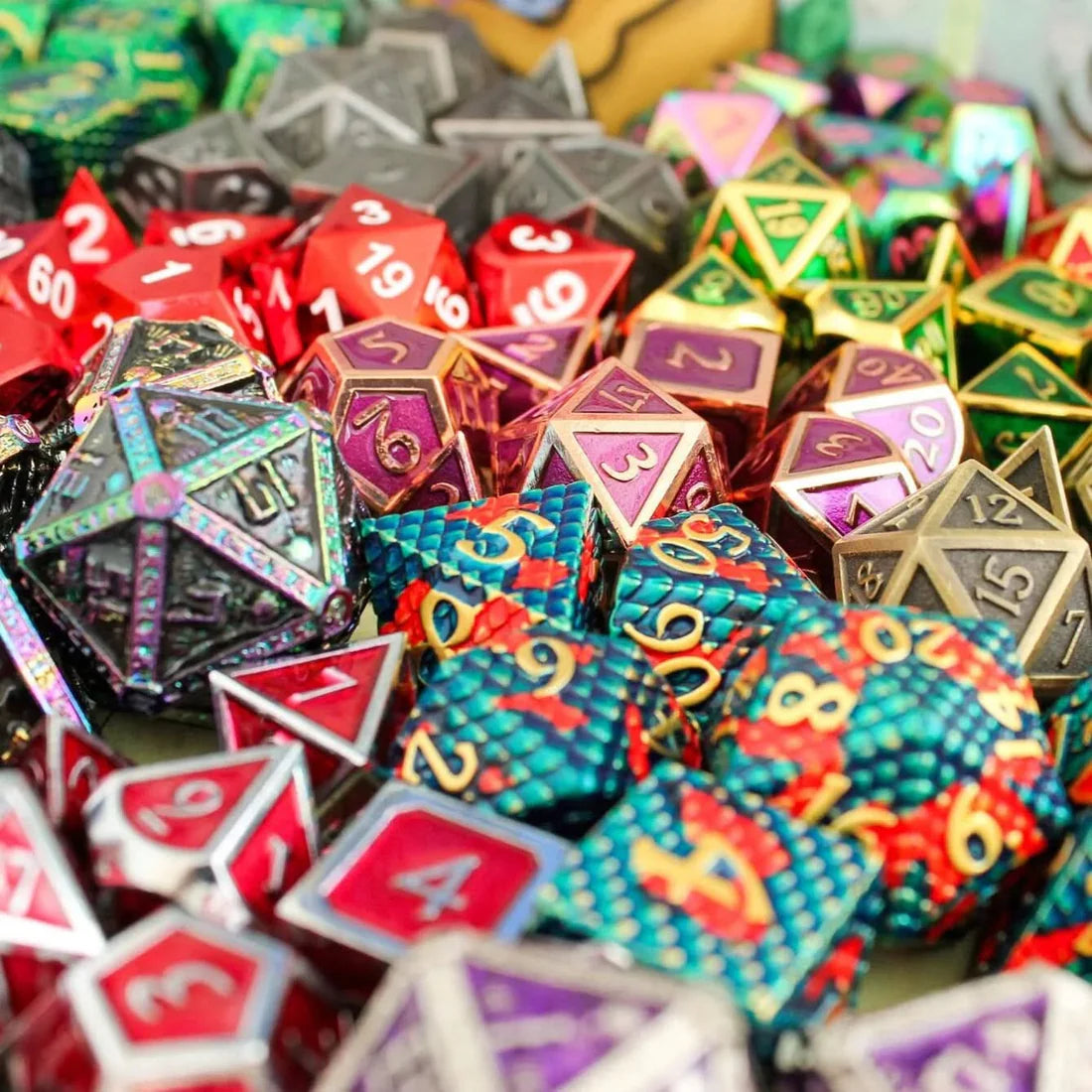 Metal Mystery Dice Set