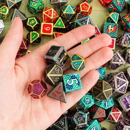 Metal Mystery Dice Set