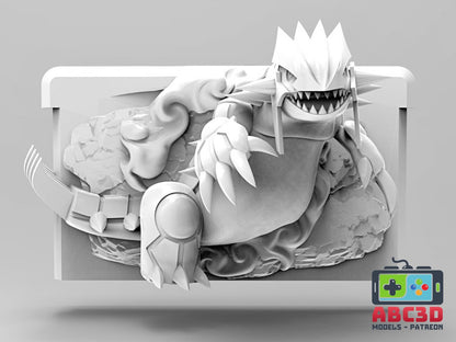 Groudon 3D Printed Nintendo Game Boy Cartridge