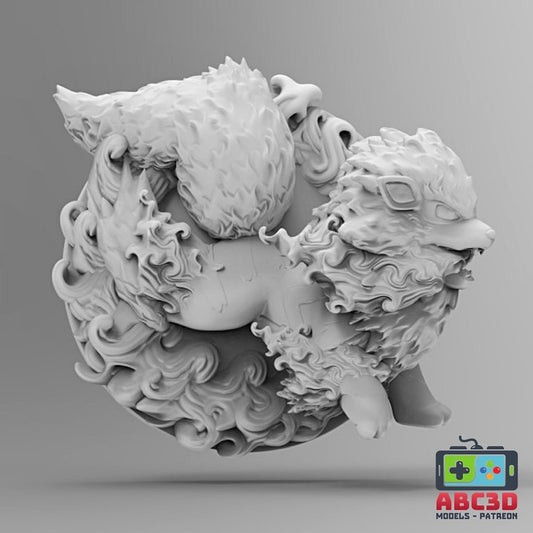 Arcanine 3D Printed Pokémon Wall Décor