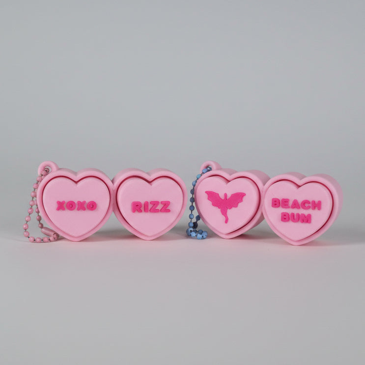 Heart Clicker Keychains