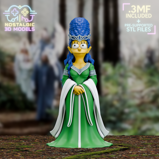 Marge X Arwen Crossover - 3D Printed Collectible