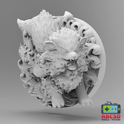 Arcanine 3D Printed Pokémon Wall Décor