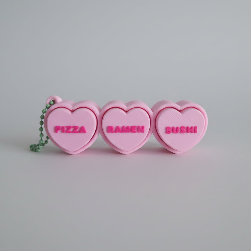Heart Clicker Keychains