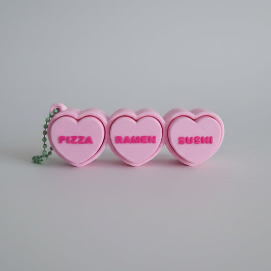 Heart Clicker Keychains
